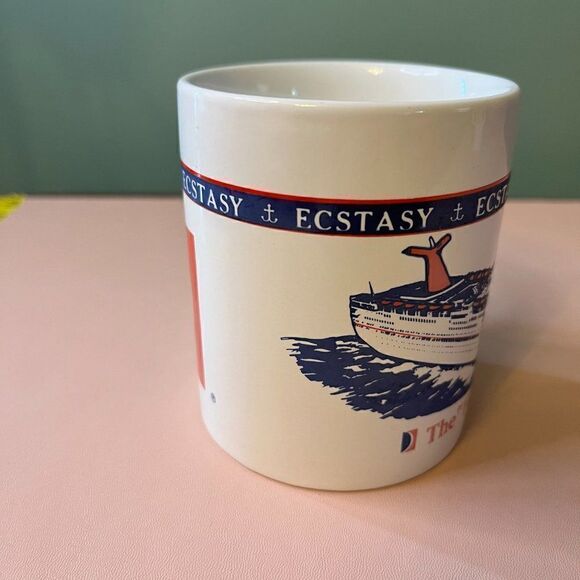 Carnival Cruise Lines Retired Ecstasy Ship Coffee Cupβ"Last Cruise Nov.β2022" - Picture 4 of 15